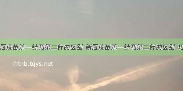 新冠疫苗第一针和第二针的区别 新冠疫苗第一针和第二针的区别 知乎