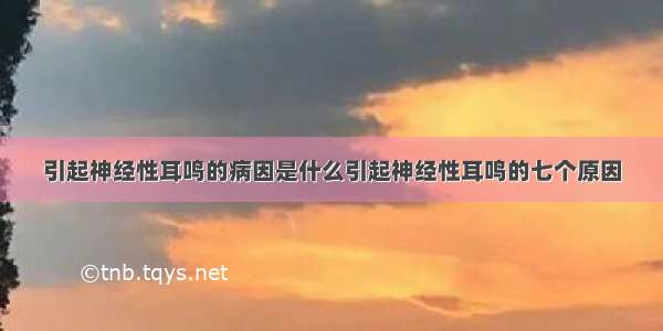 引起神经性耳鸣的病因是什么引起神经性耳鸣的七个原因