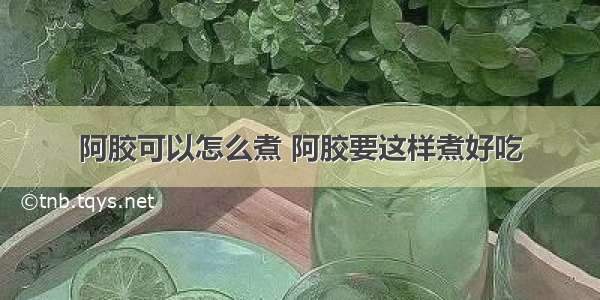 阿胶可以怎么煮 阿胶要这样煮好吃