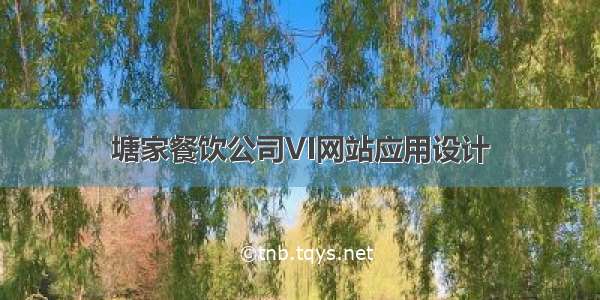 塘家餐饮公司VI网站应用设计