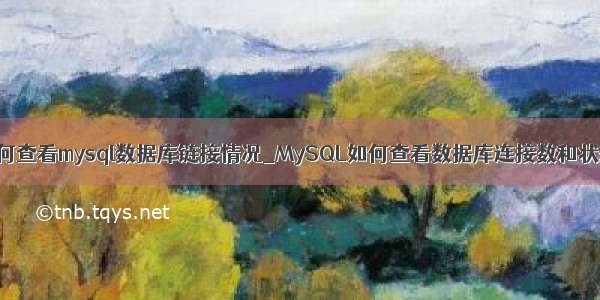 如何查看mysql数据库链接情况_MySQL如何查看数据库连接数和状态