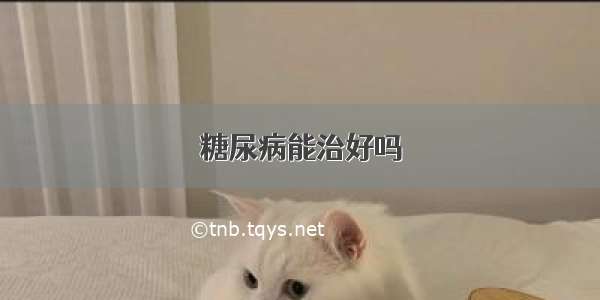 糖尿病能治好吗