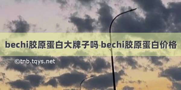 bechi胶原蛋白大牌子吗 bechi胶原蛋白价格