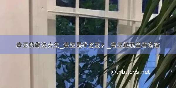 青豆的做法大全_青豆是什么豆？_青豆粒的营养价值