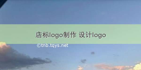 店标logo制作 设计logo