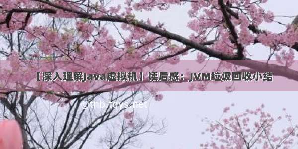 【深入理解Java虚拟机】读后感：JVM垃圾回收小结