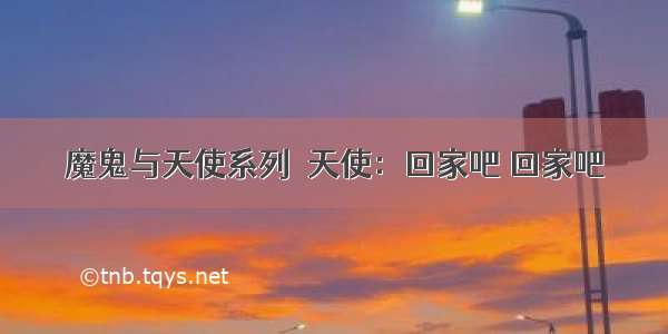 魔鬼与天使系列｜天使：回家吧 回家吧