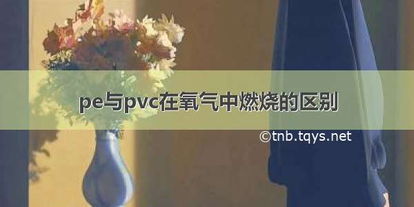 pe与pvc在氧气中燃烧的区别