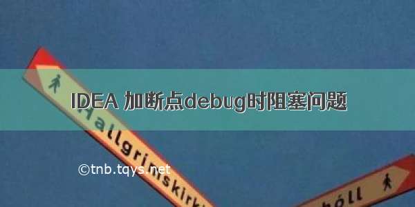 IDEA 加断点debug时阻塞问题