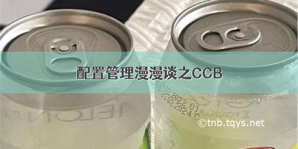 配置管理漫漫谈之CCB