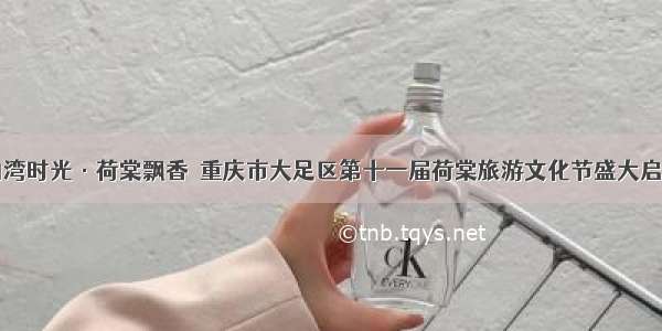 山湾时光·荷棠飘香｜重庆市大足区第十一届荷棠旅游文化节盛大启幕