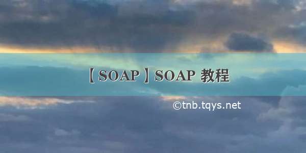 【SOAP】SOAP 教程