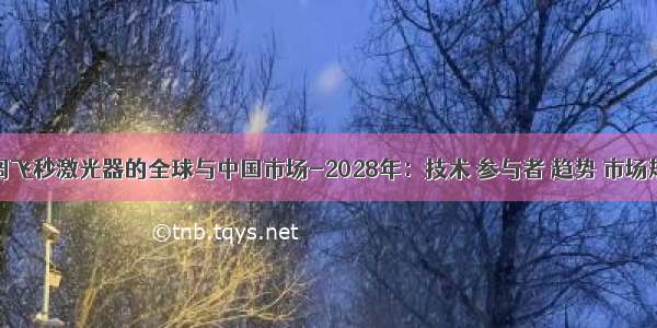 宽带可调飞秒激光器的全球与中国市场-2028年：技术 参与者 趋势 市场规模及占