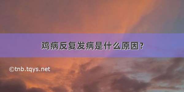 鸡病反复发病是什么原因？