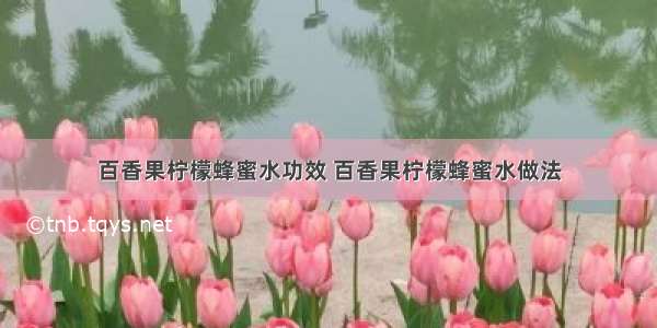 百香果柠檬蜂蜜水功效 百香果柠檬蜂蜜水做法