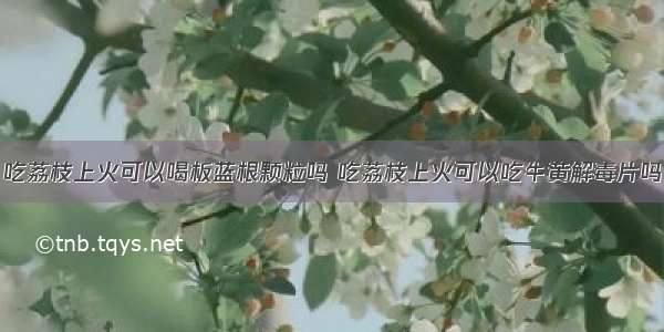 吃荔枝上火可以喝板蓝根颗粒吗 吃荔枝上火可以吃牛黄解毒片吗