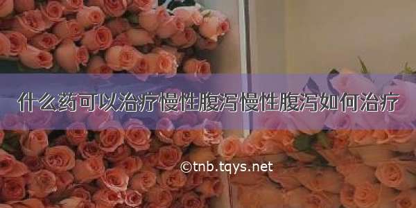 什么药可以治疗慢性腹泻慢性腹泻如何治疗