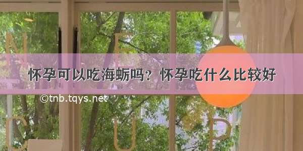 怀孕可以吃海蛎吗？怀孕吃什么比较好