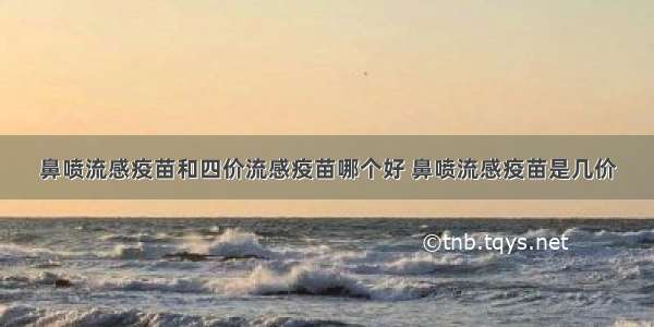 鼻喷流感疫苗和四价流感疫苗哪个好 鼻喷流感疫苗是几价