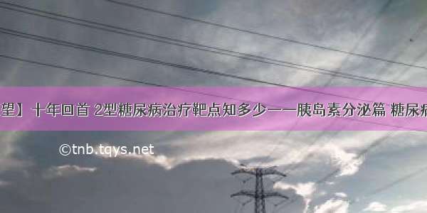 【期刊了望】十年回首 2型糖尿病治疗靶点知多少——胰岛素分泌篇 糖尿病并发症篇