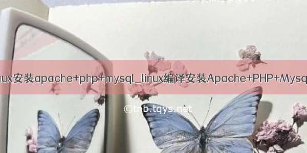 linux安装apache+php+mysql_linux编译安装Apache+PHP+Mysql