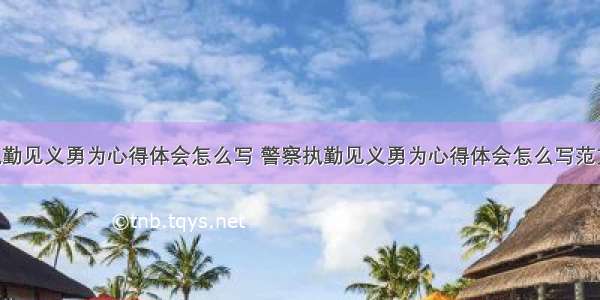 警察执勤见义勇为心得体会怎么写 警察执勤见义勇为心得体会怎么写范文(8篇)