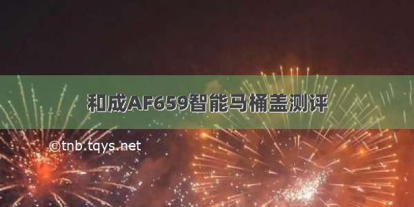 和成AF659智能马桶盖测评