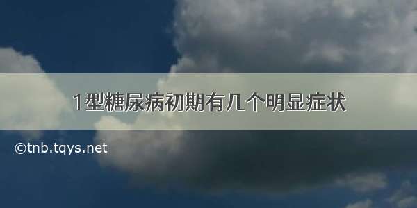 1型糖尿病初期有几个明显症状