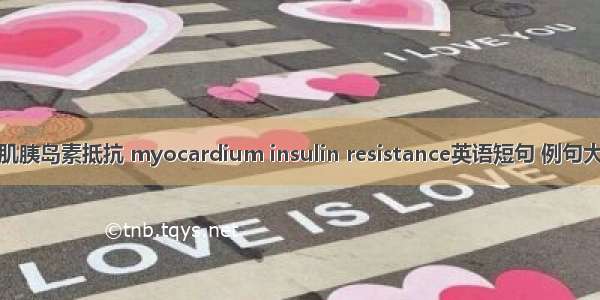 心肌胰岛素抵抗 myocardium insulin resistance英语短句 例句大全