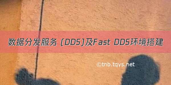 数据分发服务 (DDS)及Fast DDS环境搭建