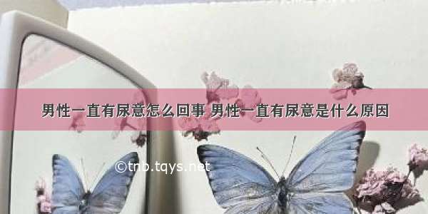 男性一直有尿意怎么回事 男性一直有尿意是什么原因