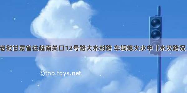 老挝甘蒙省往越南关口12号路大水封路 车辆熄火水中【水灾路况】