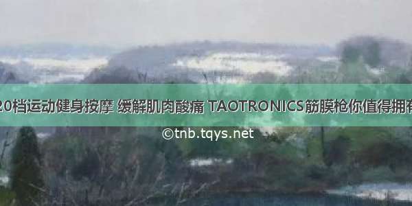 20档运动健身按摩 缓解肌肉酸痛 TAOTRONICS筋膜枪你值得拥有