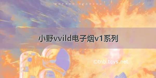 小野vvild电子烟v1系列