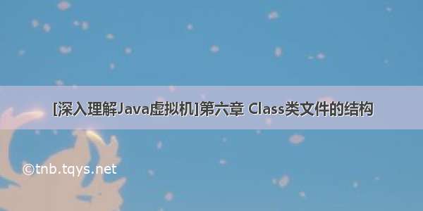 [深入理解Java虚拟机]第六章 Class类文件的结构