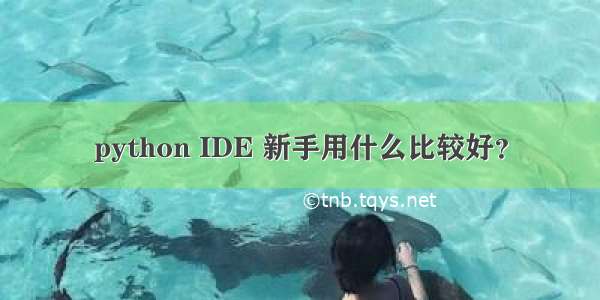 python IDE 新手用什么比较好？