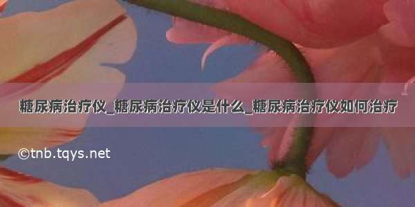 糖尿病治疗仪_糖尿病治疗仪是什么_糖尿病治疗仪如何治疗