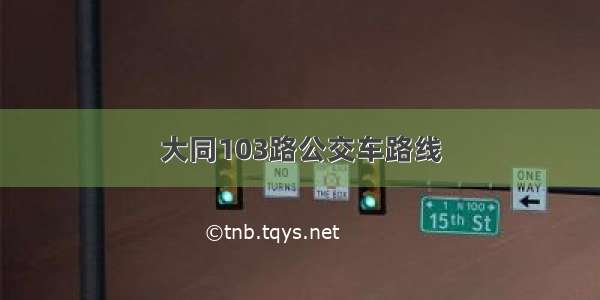 大同103路公交车路线