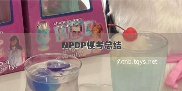 NPDP模考总结