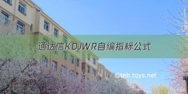 通达信KDJWR自编指标公式