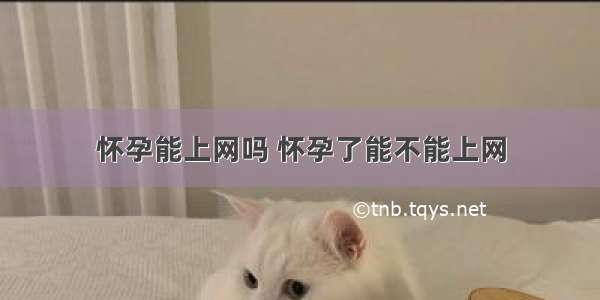 怀孕能上网吗 怀孕了能不能上网