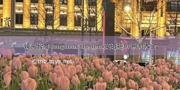 镜头长度 length of the lens英语短句 例句大全