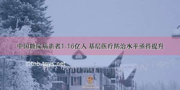 中国糖尿病患者1.16亿人 基层医疗防治水平亟待提升