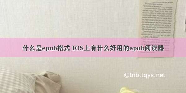 什么是epub格式 IOS上有什么好用的epub阅读器