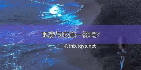 吃素与吃斋一样吗？