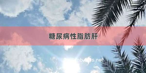 糖尿病性脂肪肝