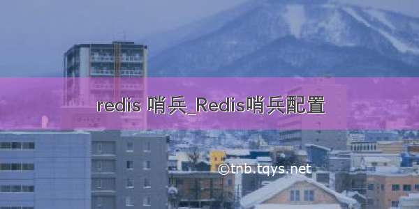 redis 哨兵_Redis哨兵配置