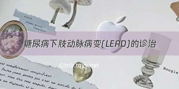 糖尿病下肢动脉病变(LEAD)的诊治