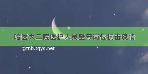 哈医大二院医护人员坚守岗位抗击疫情