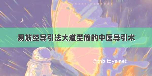 易筋经导引法大道至简的中医导引术